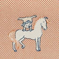 مملوكة مسبقًا Hermès Bride-a-Brac Cabriole Large Terracotta H Canvas Pouch