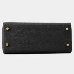 مملوكة مسبقًا Hermes Kelly Retourne Sewing Black Togo Leather Size 25