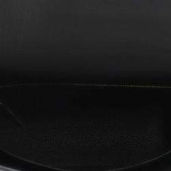 مملوكة مسبقًا Hermes Kelly Retourne Sewing Black Togo Leather Size 25