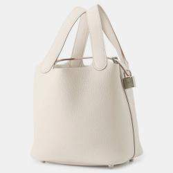 Pre Owned Hermes Picotin Lock Beton Taurillon Clemence Size PM