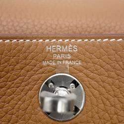 مملوكة مسبقًا Hermes Lindy Gold Taurillon Clemence Size Mini