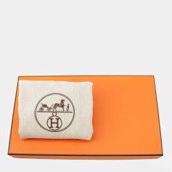 Pre Owned Hermes Pochettekelly Taupe Swift Leather Clutch Bag