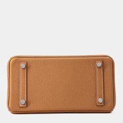 Pre Owned Hermes Birkin Gold Togo Leather Size 25