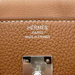 Pre Owned Hermes Birkin Gold Togo Leather Size 25