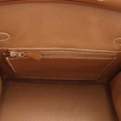 Pre Owned Hermes Birkin Gold Togo Leather Size 25