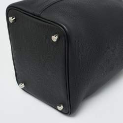 مملوكة مسبقًا حقيبة هيرمس بيكوتين لوك 18 جلد انكري توغو أزرق/أزرق داكن