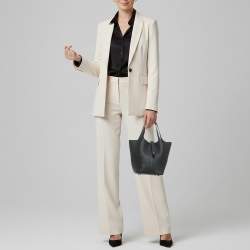 مملوكة مسبقًا حقيبة هيرمس بيكوتين لوك 18 جلد انكري توغو أزرق/أزرق داكن