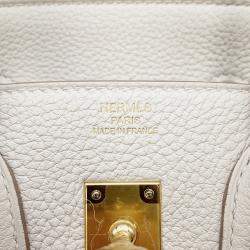 Pre Owned Hermes Birkin Grease Pail Togo Leather Size 25