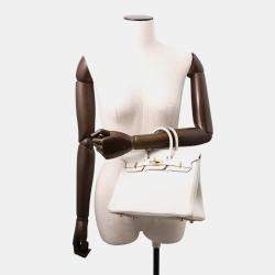 Pre Owned Hermes Birkin Grease Pail Togo Leather Size 25