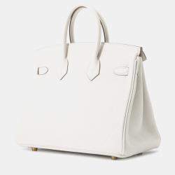 Pre Owned Hermes Birkin Grease Pail Togo Leather Size 25