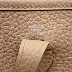 Pre Owned حقيبة هيرمس إيفلين شاي طويل توريلون ليكمانس مقاس صغير جدا