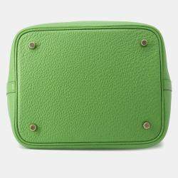 Pre Owned Hermes Picotin Lock Vert Yucca Taurillon Clemence Size Mm