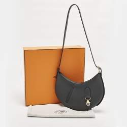 مملوكة مسبقًا Hermes P'tit Arcon Gris Misty Togo and Swift Leather Shoulder Bag