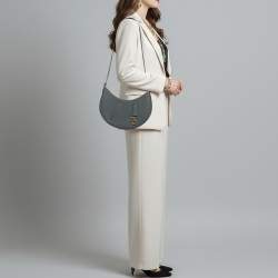 مملوكة مسبقًا Hermes P'tit Arcon Gris Misty Togo and Swift Leather Shoulder Bag