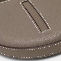 Pre Owned Hermès P'tit Arcon Etoupe Togo and Swift Leather Shoulder Bag