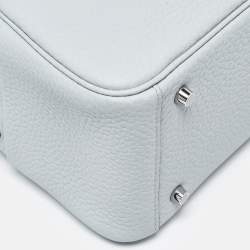 مملوكة مسبقًا حقيبة هيرمس ميني ليندي جلد سويفت بلو فريدا إكسسوار مطلي بلاديوم