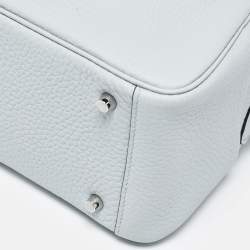 مملوكة مسبقًا حقيبة هيرمس ميني ليندي جلد سويفت بلو فريدا إكسسوار مطلي بلاديوم