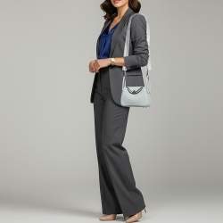 مملوكة مسبقًا حقيبة هيرمس ميني ليندي جلد سويفت بلو فريدا إكسسوار مطلي بلاديوم