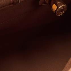 Pre Owned حقيبة هيرمس هيرباغ زيب 31 كانفاس إتش/إبيين وجلد أحمر