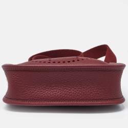 Pre Owned حقيبة هيرمس إيفلين TPM  جلد تشوكيليت كليمنس