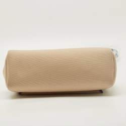 Pre Owned Hermes Herbag Zip 31 Beige/Bleu Saphir Toile and Vache Hunter Top Handle Bag