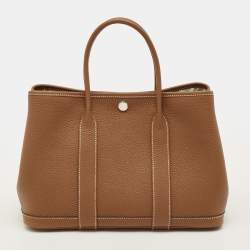 Pre Owned حقيبة هيرمس غاردن بارتي 30 جلد نيغوندا أسود