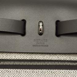 Pre Owned حقيبة هيرميس هيرباج زيپ 31 نسيج تويل طبيعي/سوفر جلد فيشراي