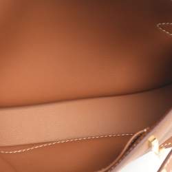 مملوكة مسبقًا حقيبة كتف هيرمس ميني جيبسير جلد إيفركلور بلو جين إكسسوار مطلي بلاديوم