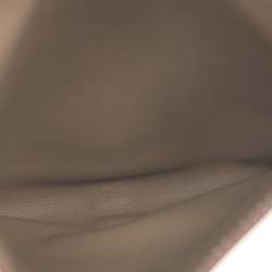 مملوكة مسبقًا Hermès Glenan To Go Gold Finish Grey Leather Pouch