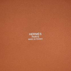 Pre Owned Hermes Picotin Lock 18 Blanket Gold/Ecru/Fauve/Rose Pop Toile H Swift Leather Handbag
