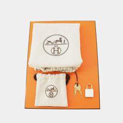 Pre Owned Hermes Picotin Lock 18 New White Taurillon Clemence Handbag