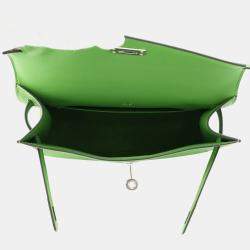 مملوكة مسبقًا حقيبة هيرمس بوشيت كيلي فيرت يوكا جلد سويفت