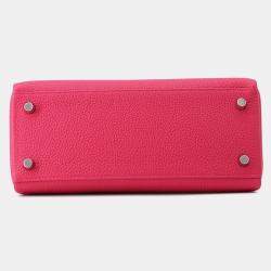 Pre Owned حقيبة هيرميس كيلي ريتورن جلد توغو روز مكسيكو حجم 25