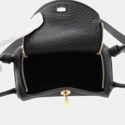 Pre Owned Hermes Lindy Black Taurillon Clemence Size Mini