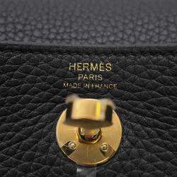 Pre Owned Hermes Lindy Black Taurillon Clemence Size Mini