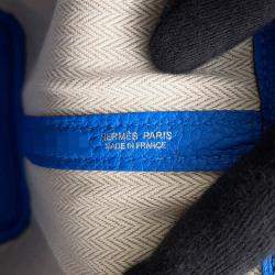 Pre Owned حقيبة هيرمس جاردن بارتي بلو هايدرا نيغوندا جلد حجم صغير جدًا