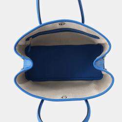 Pre Owned حقيبة هيرمس جاردن بارتي بلو هايدرا نيغوندا جلد حجم صغير جدًا