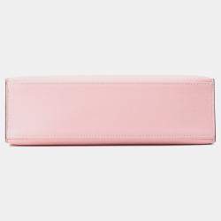 Pre Owned Hermes Pochettekelly Rose Sakura Swift Leather