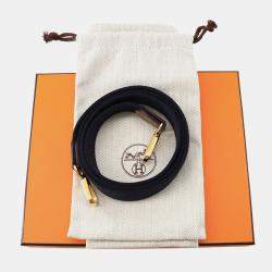 Pre Owned حقيبة هيرمس إيفلين طويلة إيتوب/أزرق نيلي جلد توريلون كليمونس مقاس صغير جداً 