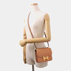 Pre Owned Hermes Constance 3 Miroir Gold Epsom Size Mini