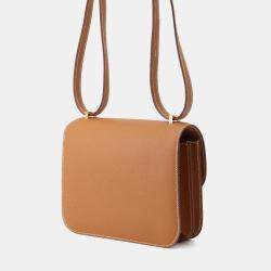 Pre Owned Hermes Constance 3 Miroir Gold Epsom Size Mini