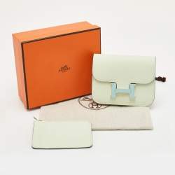 مملوكة مسبقًا هيرمس كونستانس سليم محفظة جلد إبسوم فيرت فيز