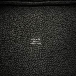 Pre Owned Hermes Picotin Lock 18 Noir Taurillon Clemence Leather Tote