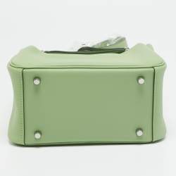 Pre Owned حقيبة كتف ميني هيرمس ليندي جلد كليمنس توريلون بلو بال إكسسوار مطلي بلاديوم