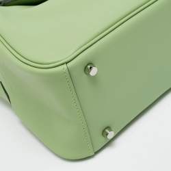 Pre Owned حقيبة كتف ميني هيرمس ليندي جلد كليمنس توريلون بلو بال إكسسوار مطلي بلاديوم