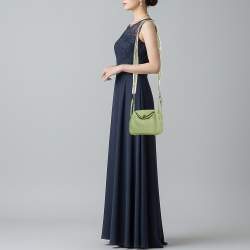 Pre Owned حقيبة كتف ميني هيرمس ليندي جلد كليمنس توريلون بلو بال إكسسوار مطلي بلاديوم