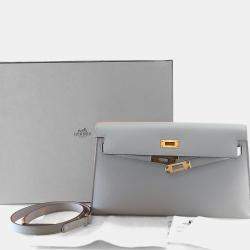 مملوكة مسبقًا Hermes Gris Pantin Epsom Kelly Elan