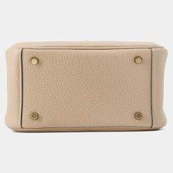 Pre Owned Hermes Lindy Verso Trench/Etoupe Taurillon Clemence Size Mini