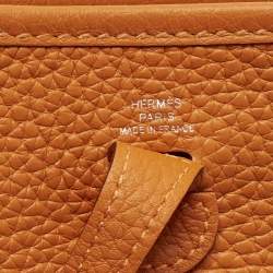 Pre Owned حقيبة هيرمس إيفلين TPM  جلد تشوكيليت كليمنس