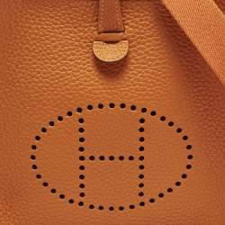 Pre Owned ح قيبة هيرمس إيفلين TPM  جلد تشوكيليت كليمنس